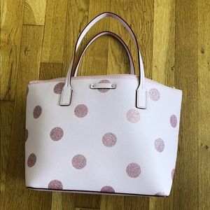 🌺KATE SPADE PINK POLKA DOT HANI HAVEN LANE BAG